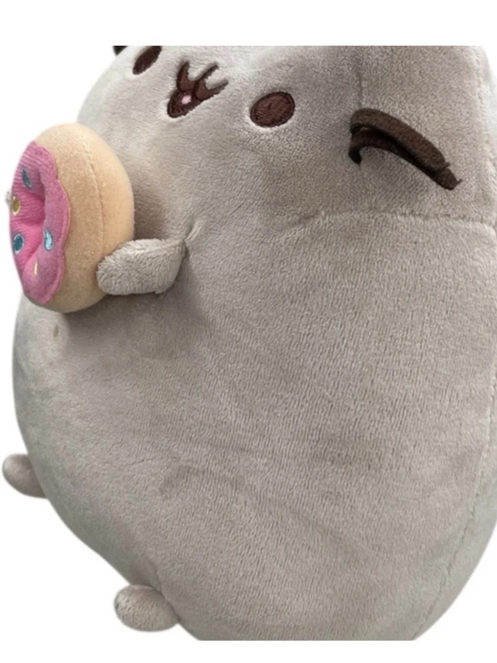 Pusheen Plush Toy Cat Holding a Donut Pusheen plushie
